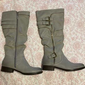 3 for $10! Gray White Mountain Ranger Tall Boots